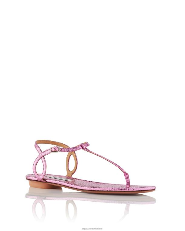 Aquazzura Almost Bare Sandal Flat PINK TZ66629