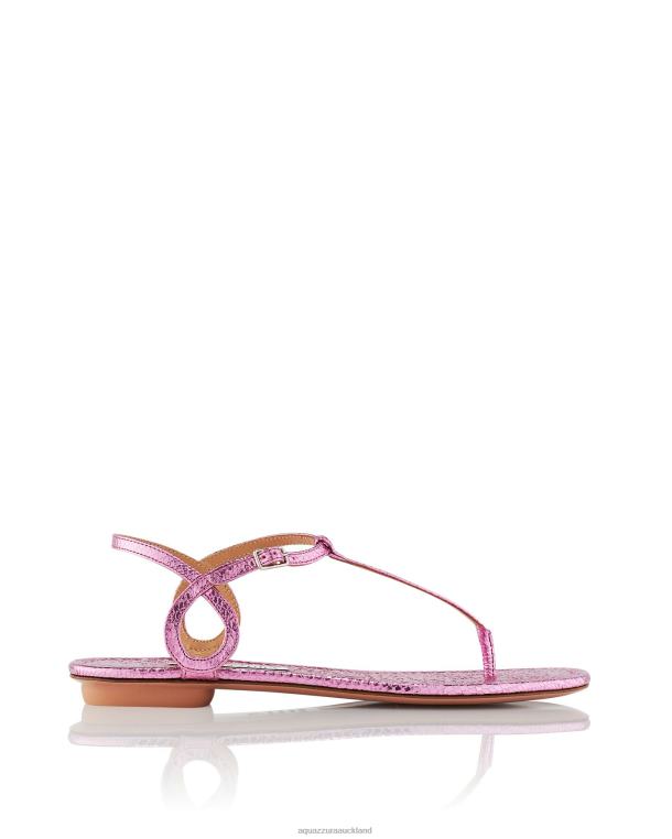 Aquazzura Almost Bare Sandal Flat PINK TZ66629