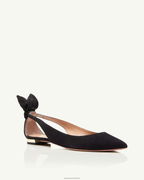 Aquazzura Bow Tie Ballet BLACK TZ666254