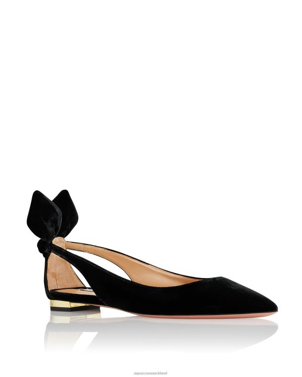 Aquazzura Bow Tie Ballet BLACK TZ666259