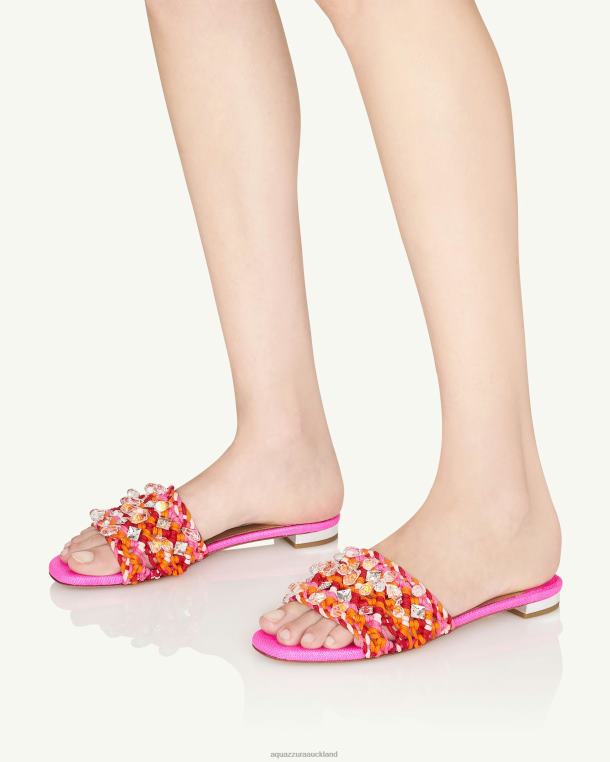 Aquazzura Crystal Cote Flat FUCHSIA TZ666245