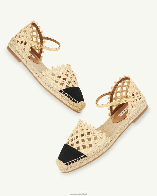 Aquazzura Sunburst Flat BEIGE TZ666273