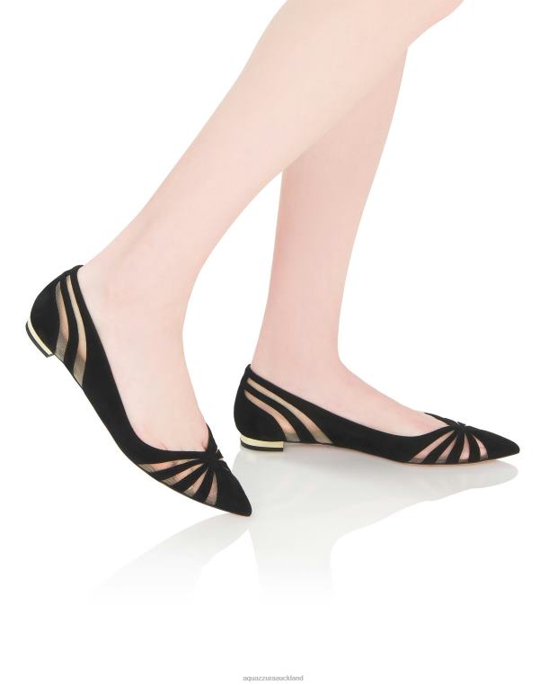 Aquazzura The Spy Flat BLACK TZ666271