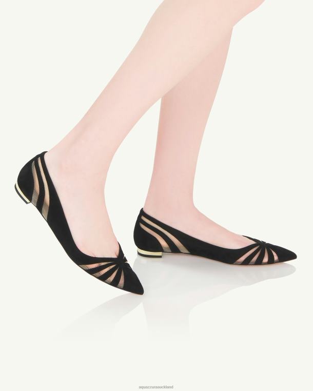 Aquazzura The Spy Flat BLACK TZ666271