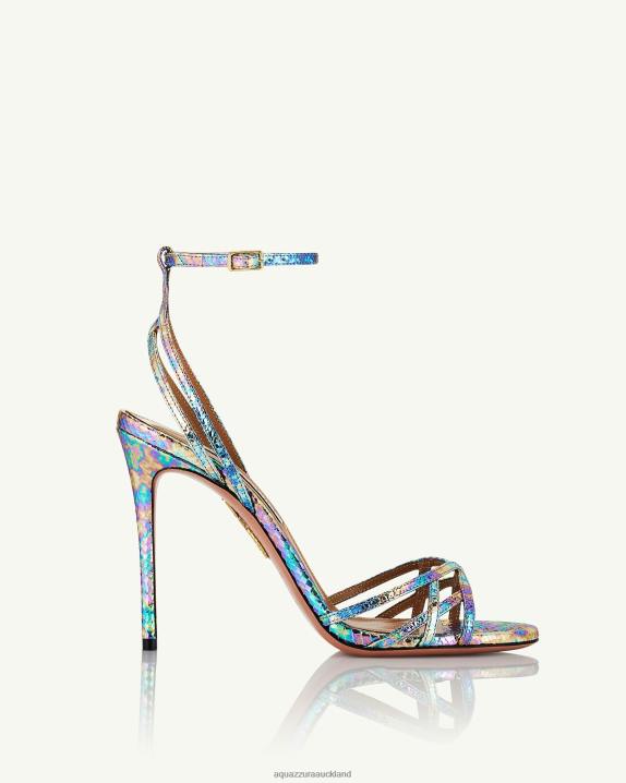 Aquazzura All I Want Sandal 105 BLUE R4L69