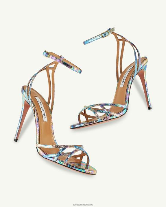 Aquazzura All I Want Sandal 105 BLUE R4L69