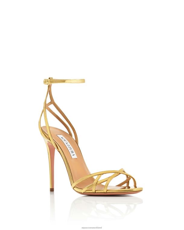 Aquazzura All I Want Sandal 105 GOLD TZ66668