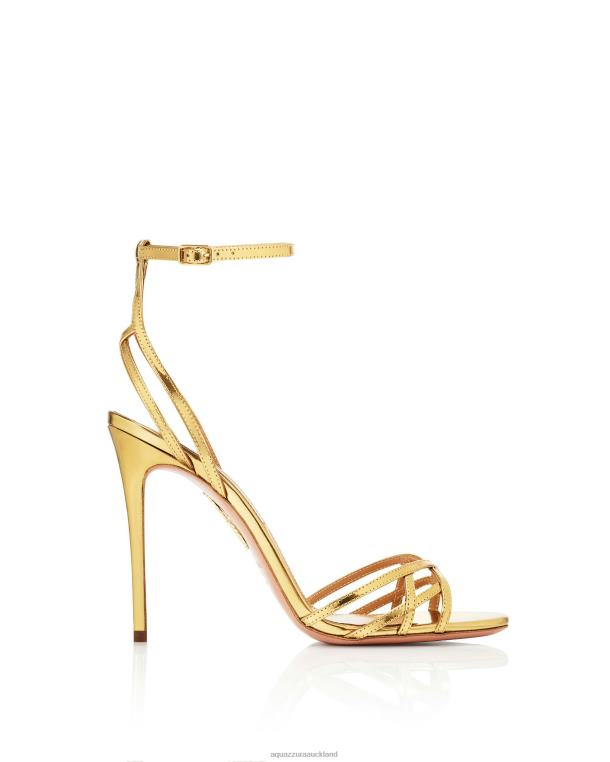 Aquazzura All I Want Sandal 105 GOLD TZ66668