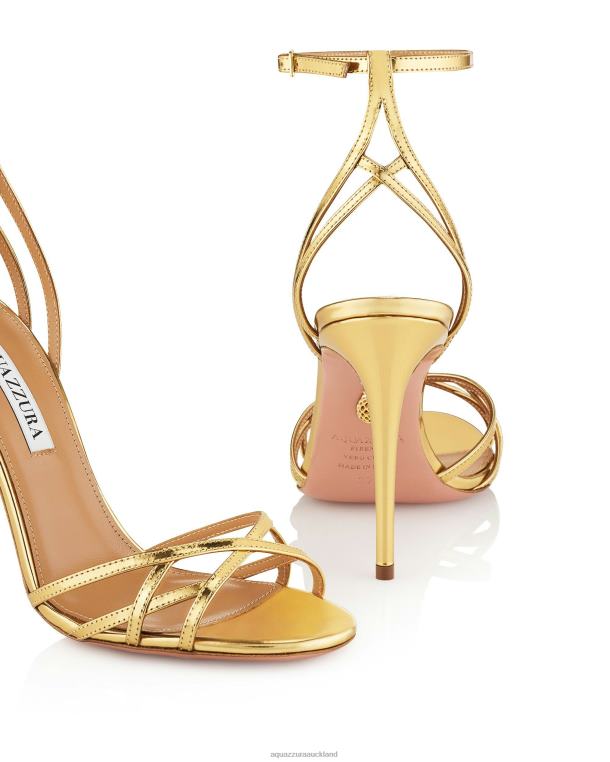 Aquazzura All I Want Sandal 105 GOLD TZ66668