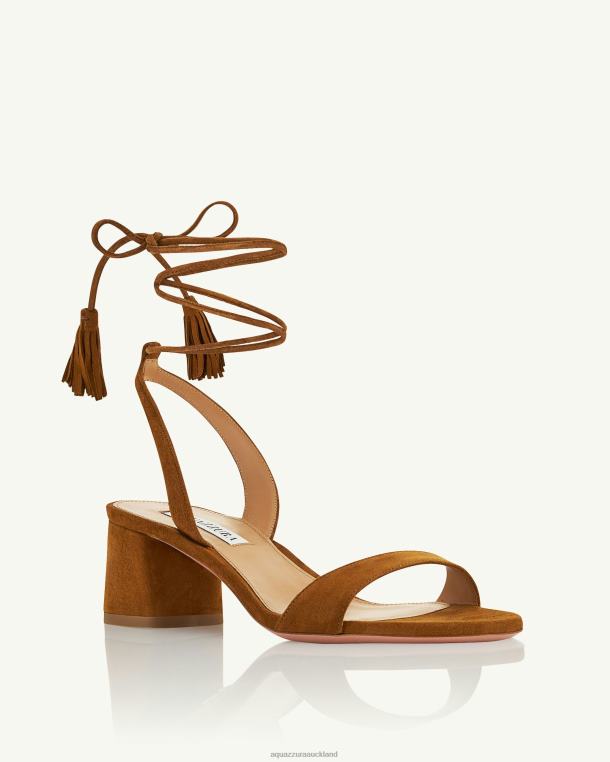 Aquazzura Alu Sandal 50 BROWN TZ666143