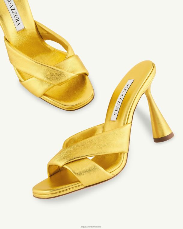 Aquazzura Amore Mule 95 GOLD TZ66670