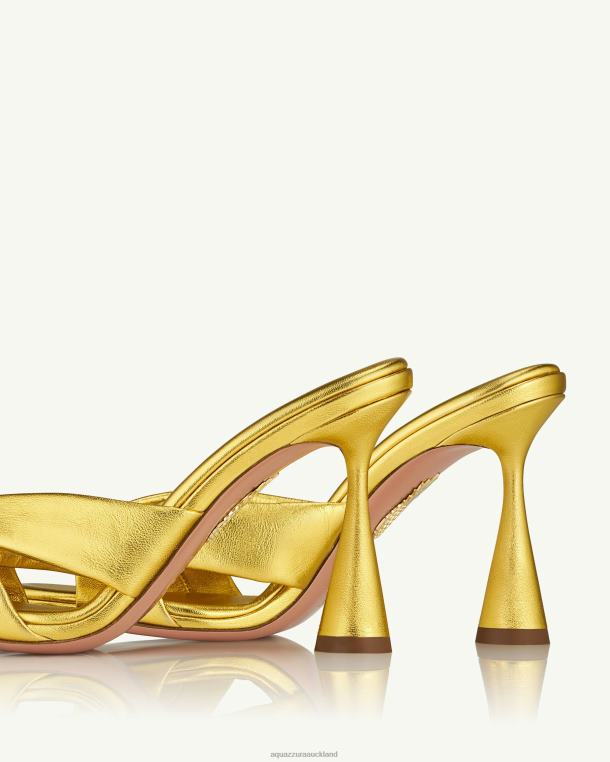 Aquazzura Amore Mule 95 GOLD TZ66670