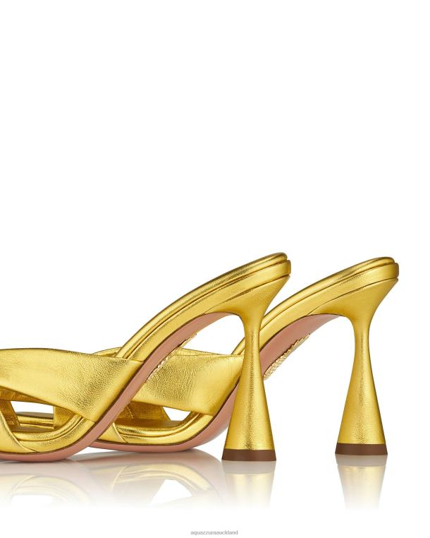 Aquazzura Amore Mule 95 GOLD TZ66670