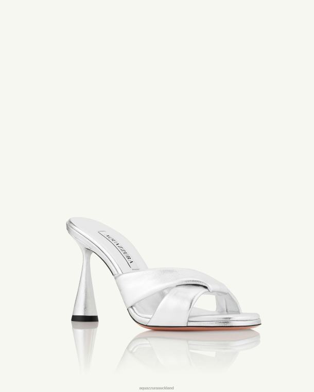 Aquazzura Amore Mule 95 SILVER TZ66694