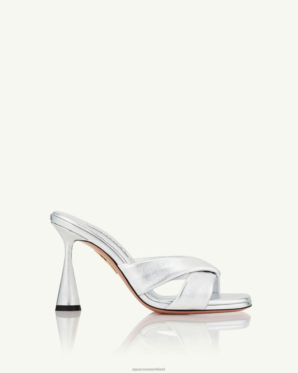 Aquazzura Amore Mule 95 SILVER TZ66694