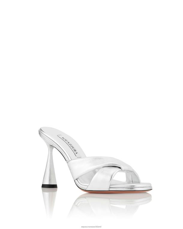 Aquazzura Amore Mule 95 SILVER TZ66694