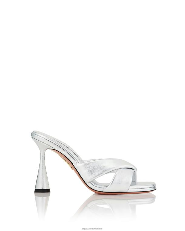 Aquazzura Amore Mule 95 SILVER TZ66694