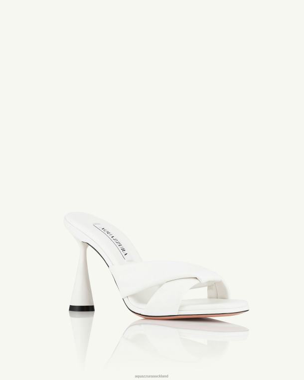 Aquazzura Amore Mule 95 WHITE TZ66621