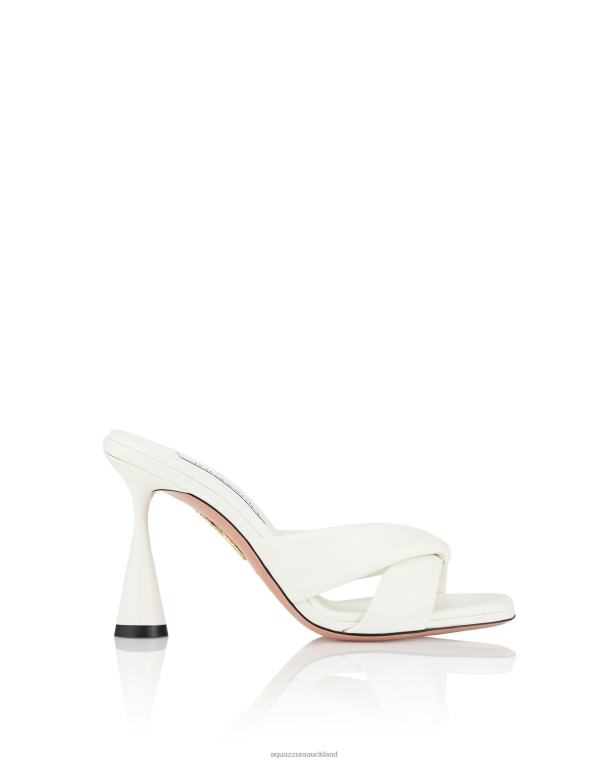 Aquazzura Amore Mule 95 WHITE TZ66621