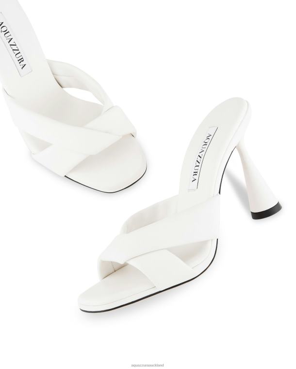 Aquazzura Amore Mule 95 WHITE TZ66621