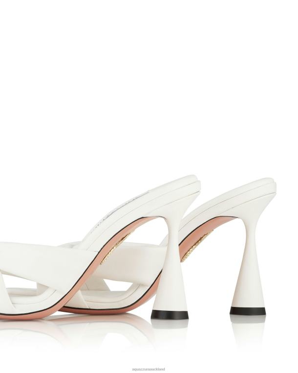 Aquazzura Amore Mule 95 WHITE TZ66621