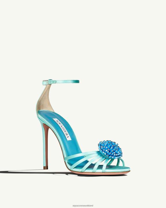 Aquazzura Anemone Sandal 105 BLUE R4L613