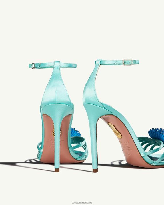 Aquazzura Anemone Sandal 105 BLUE R4L613