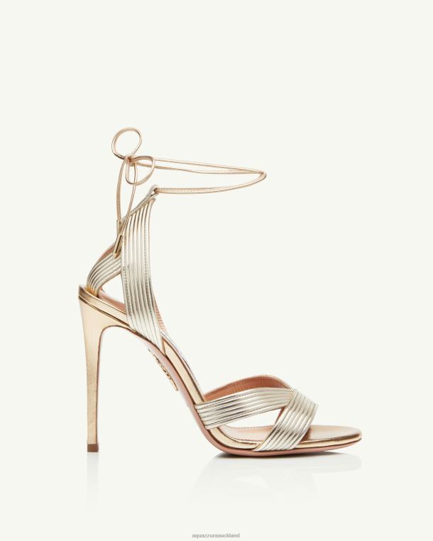 Aquazzura Ari Sandal 105 GOLD TZ666129