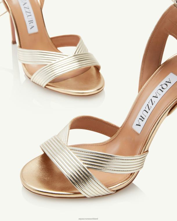 Aquazzura Ari Sandal 105 GOLD TZ666129