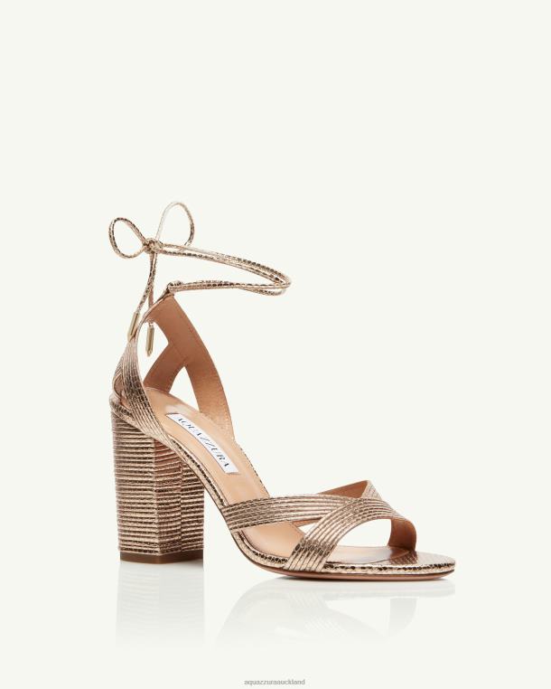 Aquazzura Ari Sandal 85 GOLD TZ66689