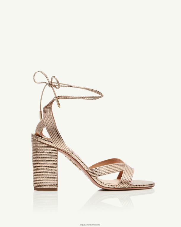 Aquazzura Ari Sandal 85 GOLD TZ66689