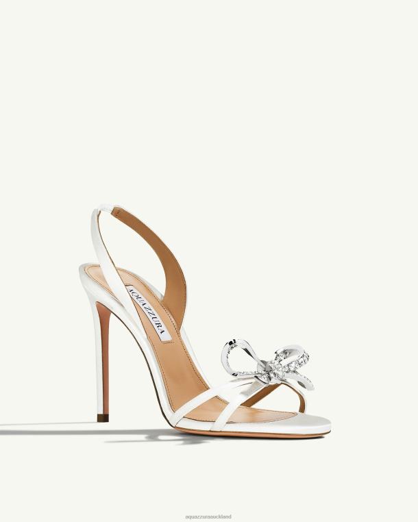 Aquazzura Babe Sandal 105 WHITE TZ666161