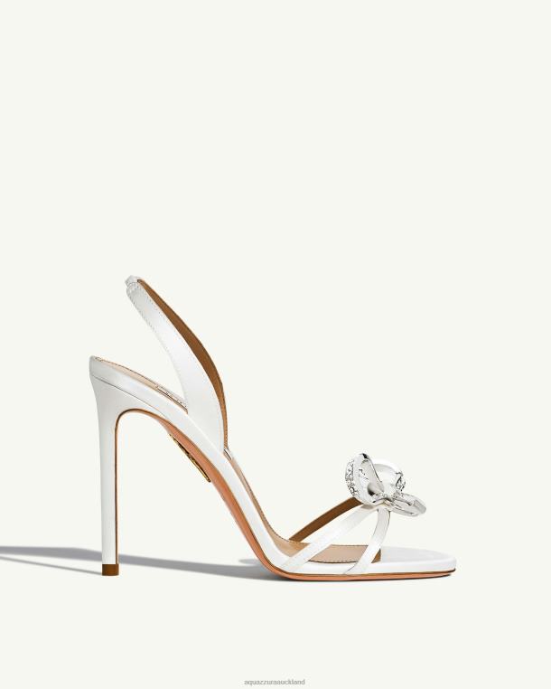 Aquazzura Babe Sandal 105 WHITE TZ666161