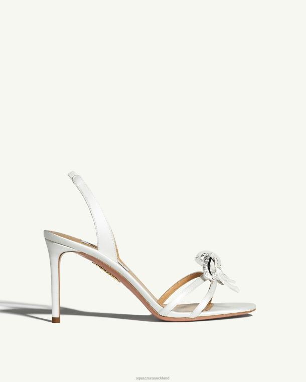 Aquazzura Babe Sandal 85 WHITE TZ666164