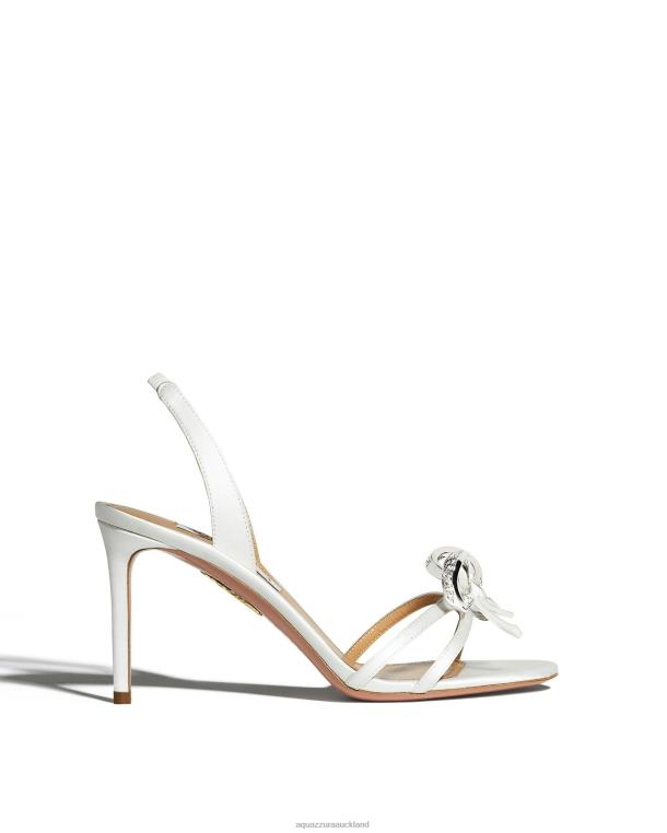 Aquazzura Babe Sandal 85 WHITE TZ666164