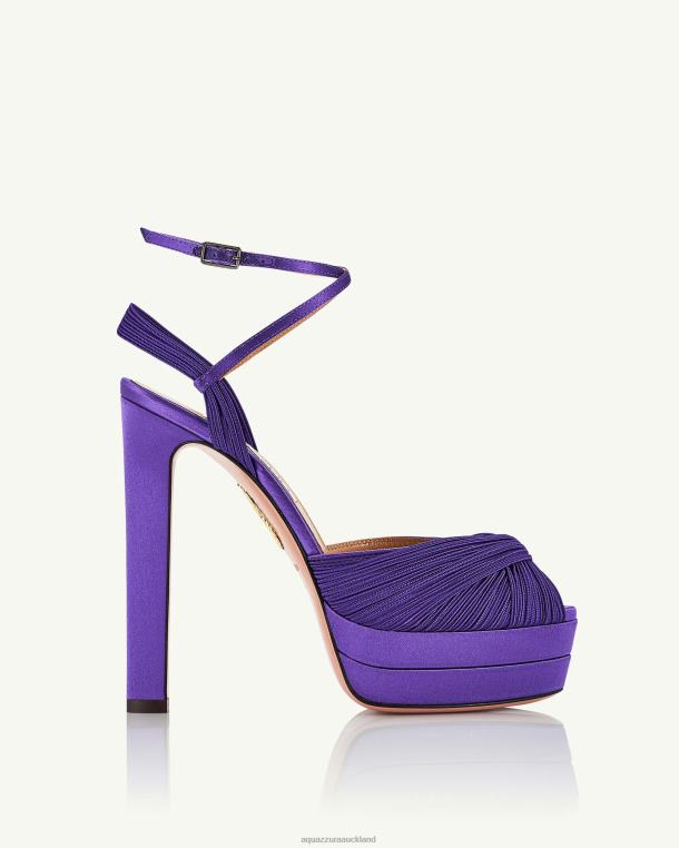 Aquazzura Bellini Beauty Plateau 130 PURPLE TZ666275