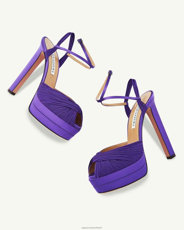 Aquazzura Bellini Beauty Plateau 130 PURPLE TZ666275