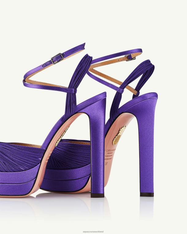 Aquazzura Bellini Beauty Plateau 130 PURPLE TZ666275