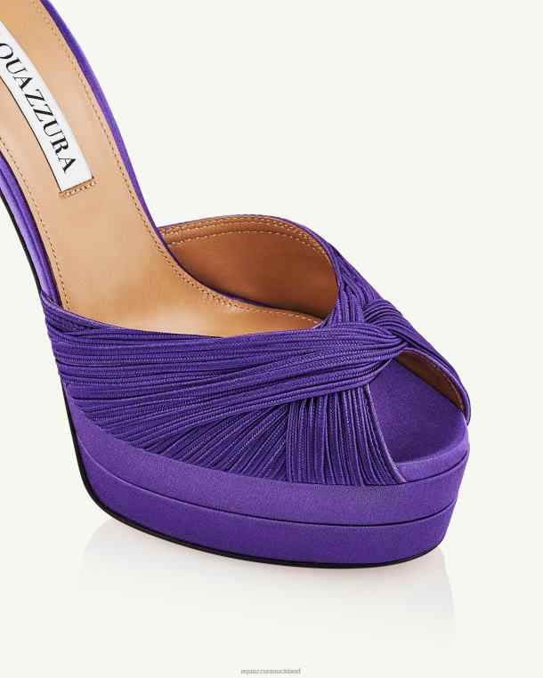 Aquazzura Bellini Beauty Plateau 130 PURPLE TZ666275