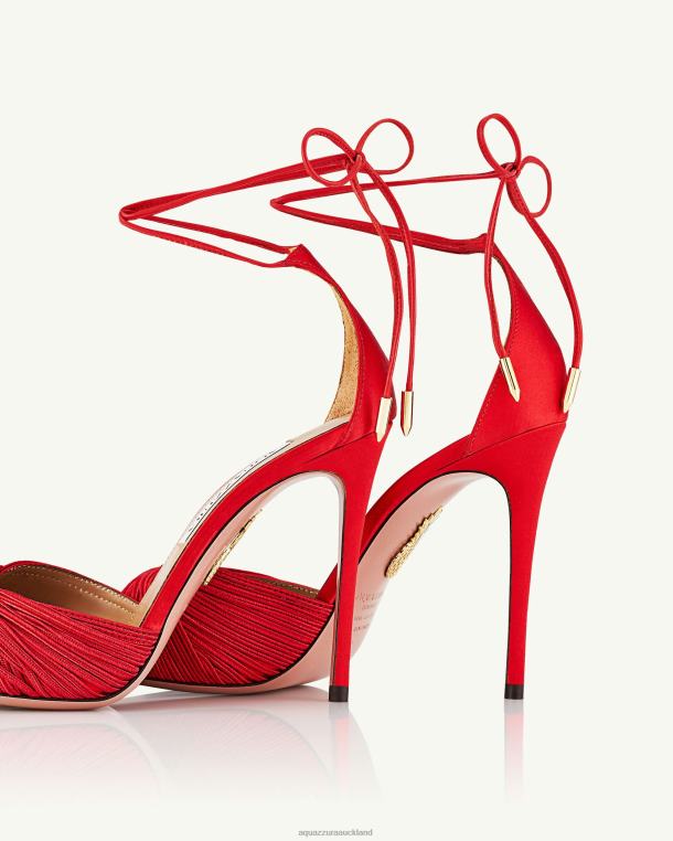 Aquazzura Bellini Beauty Sandal 105 RED TZ66632