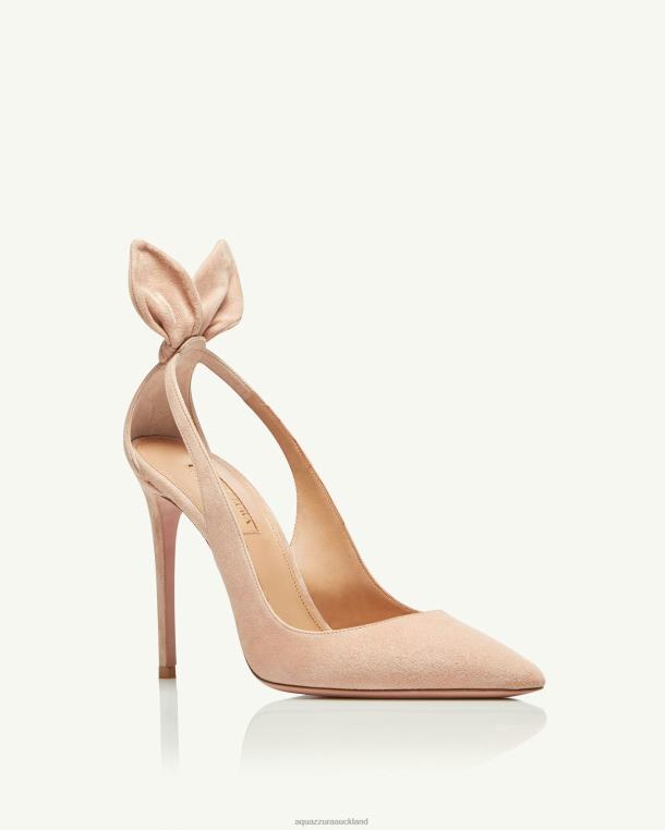 Aquazzura Bow Tie Pump 105 BEIGE TZ666215