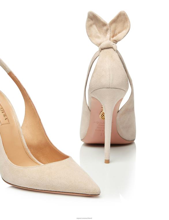 Aquazzura Bow Tie Pump 105 BEIGE TZ666215