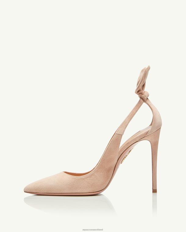 Aquazzura Bow Tie Pump 105 BEIGE TZ666215