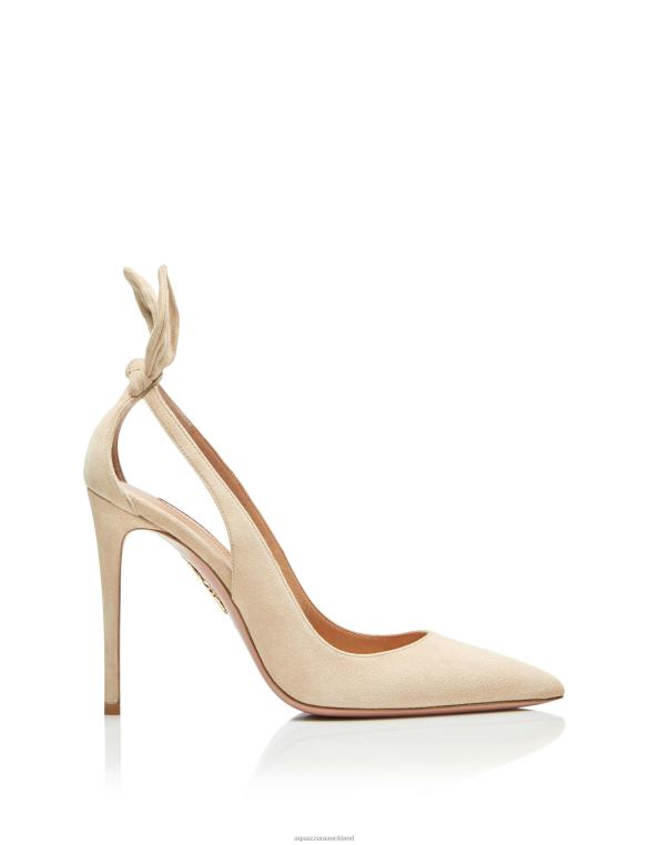 Aquazzura Bow Tie Pump 105 BEIGE TZ666215