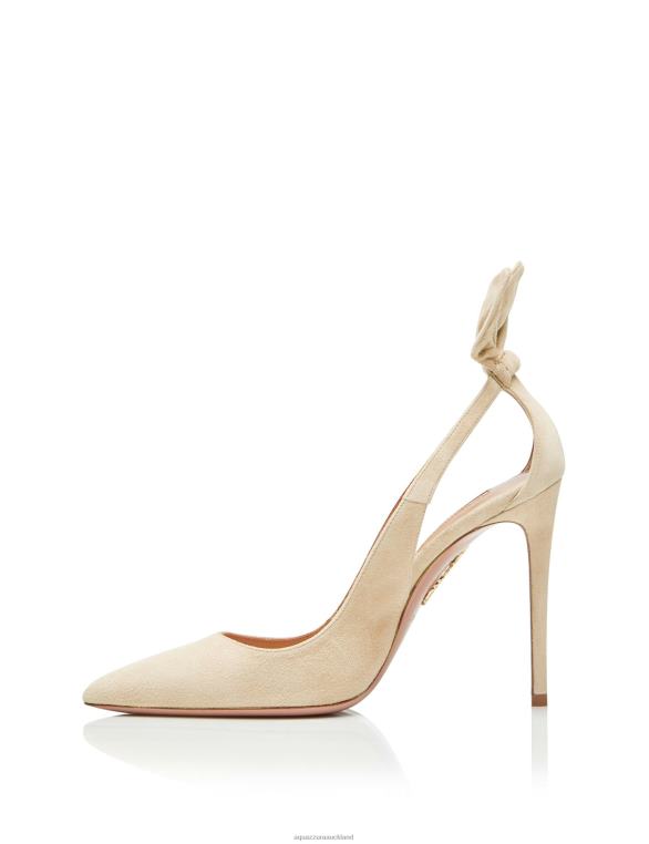 Aquazzura Bow Tie Pump 105 BEIGE TZ666215