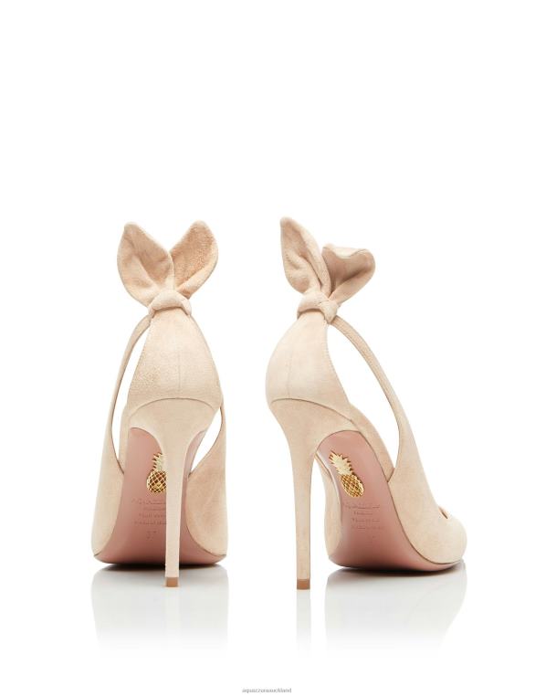 Aquazzura Bow Tie Pump 105 BEIGE TZ666215