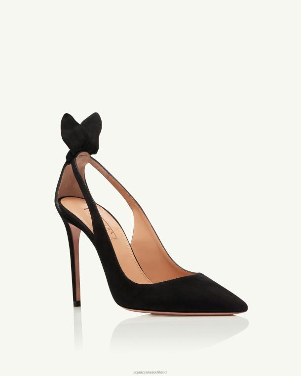 Aquazzura Bow Tie Pump 105 BLACK TZ666168