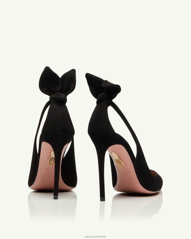 Aquazzura Bow Tie Pump 105 BLACK TZ666168