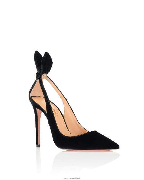 Aquazzura Bow Tie Pump 105 BLACK TZ666213