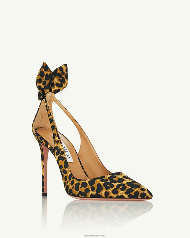 Aquazzura Bow Tie Pump 105 LEOPARD TZ666169